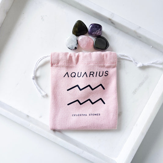 I Am Aquarius - Zodiac Crystal Kit