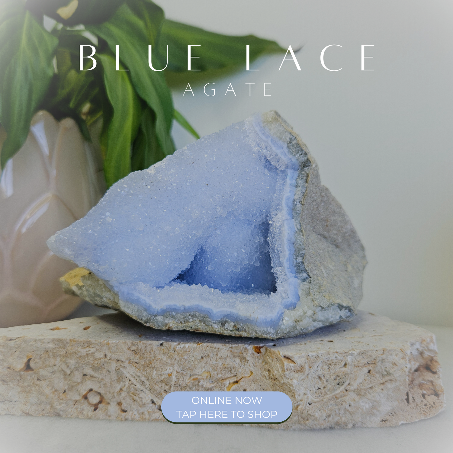 Blue Lace Agate Crystal 