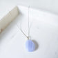 Blue Lace Agate Crystal Necklace Pendant