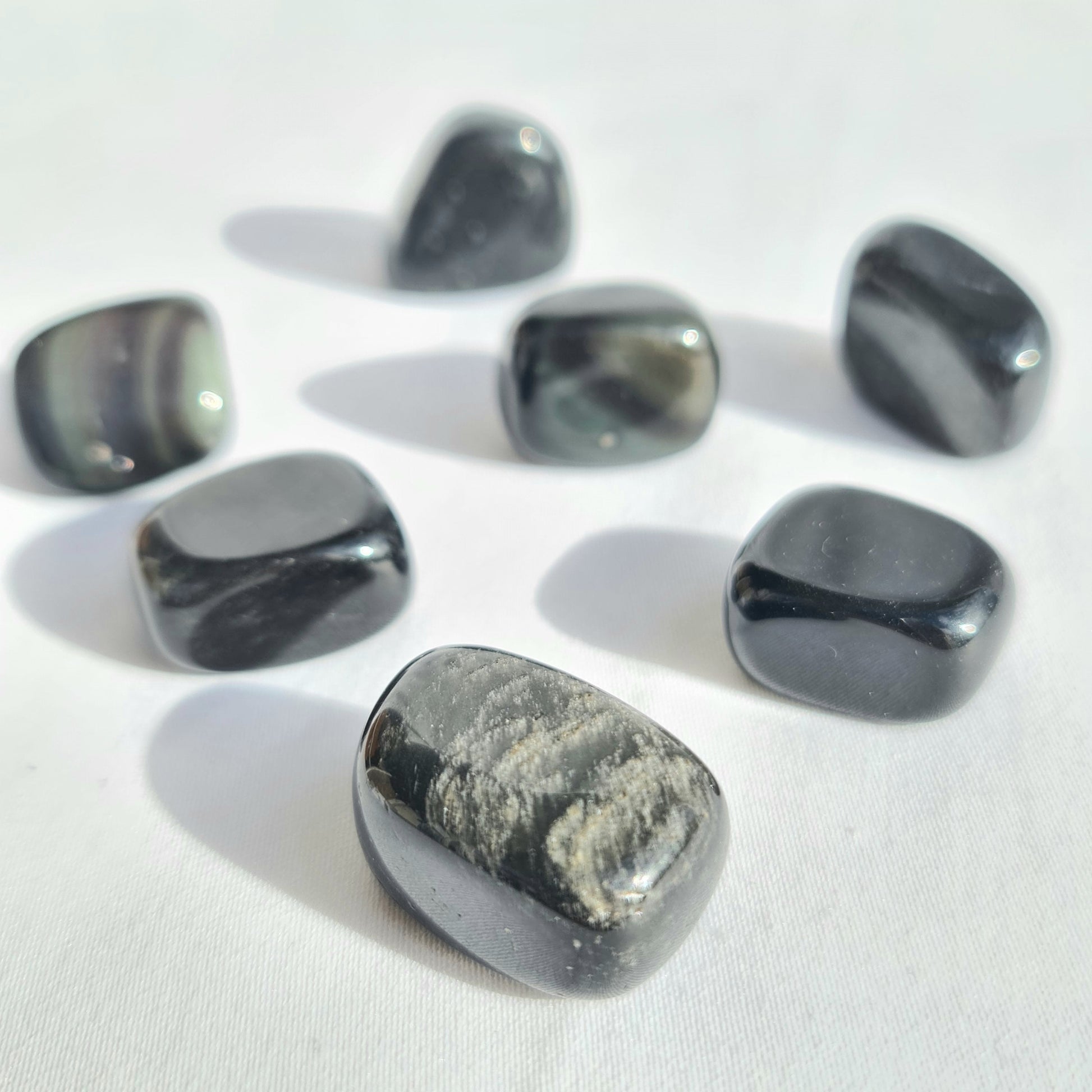 Sheen Obsidian Tumbles - Celestial Stones